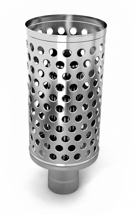 Каменка натрубная ДИЗЕЛЬ, ф115, 1/0,5мм, нерж/нерж