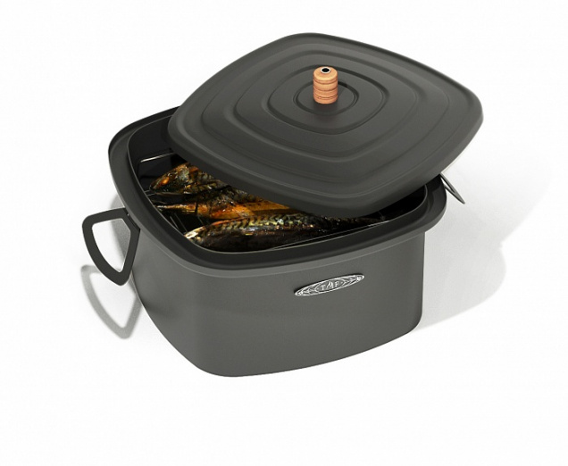 Коптильня Нельма Лайт Carbon антрацит